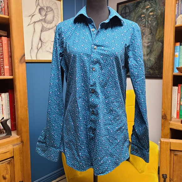 Apt. 9 Tops - Apt 9 Premier Flex Pineapple Print Button Shirt Size M